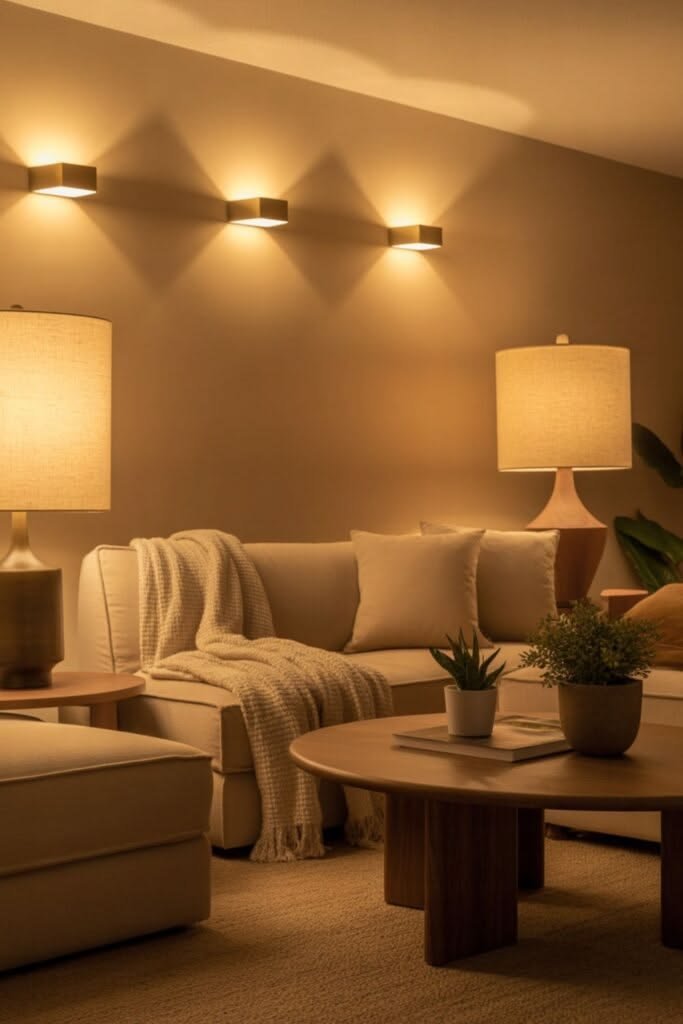 Use Lighting to Make the Room Feel Bigger and Warmer