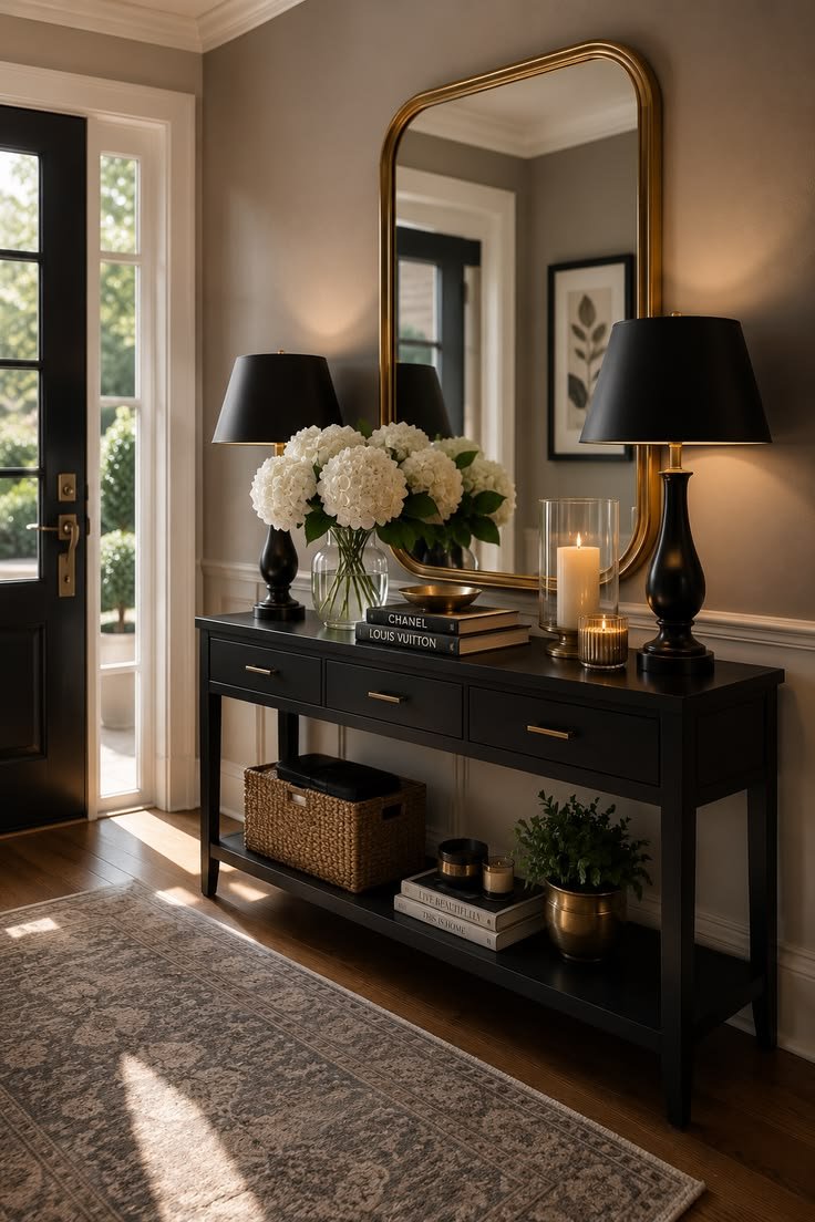 Make an Entryway Console Work as a Drop Zone