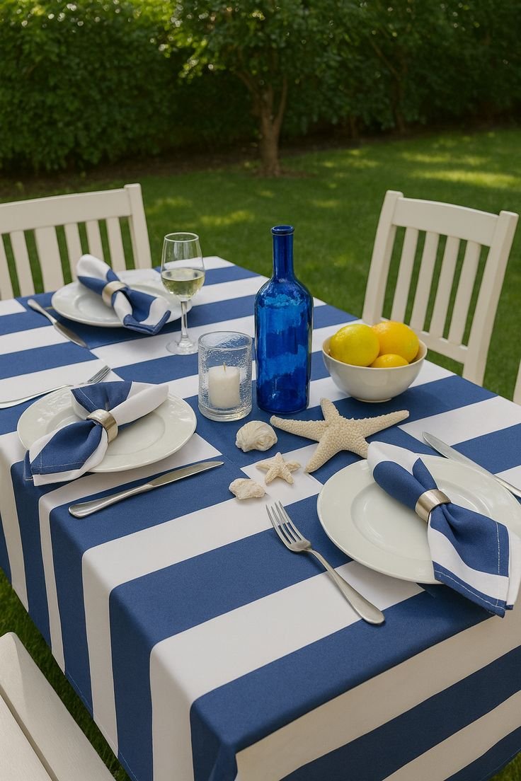 Fitted Tablecloths for Outdoor Tables