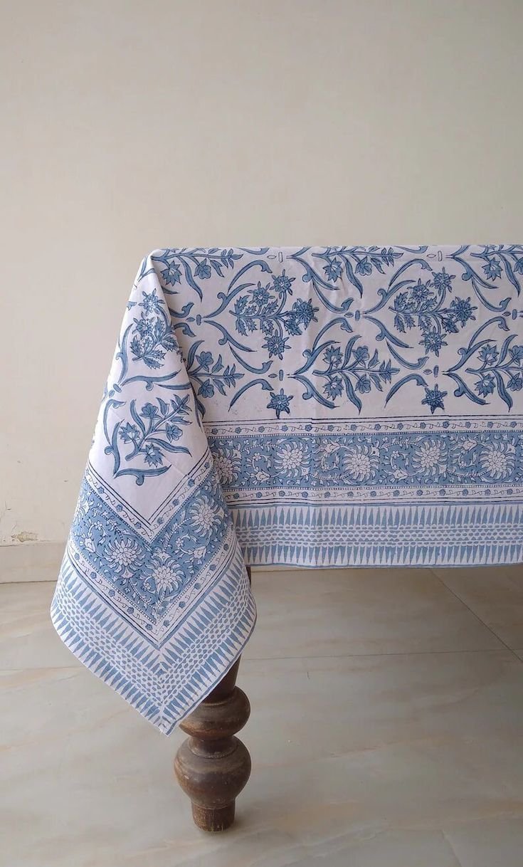 Block-Print Tablecloths for Pattern and Personality