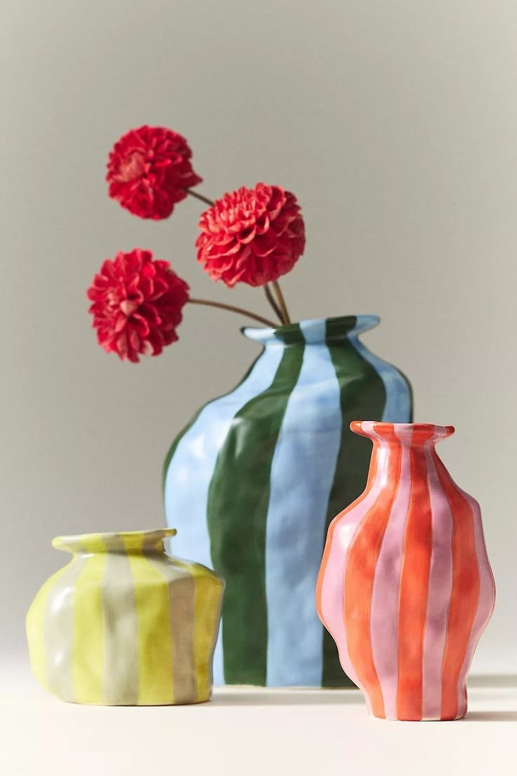 Bold Glazed Vases
