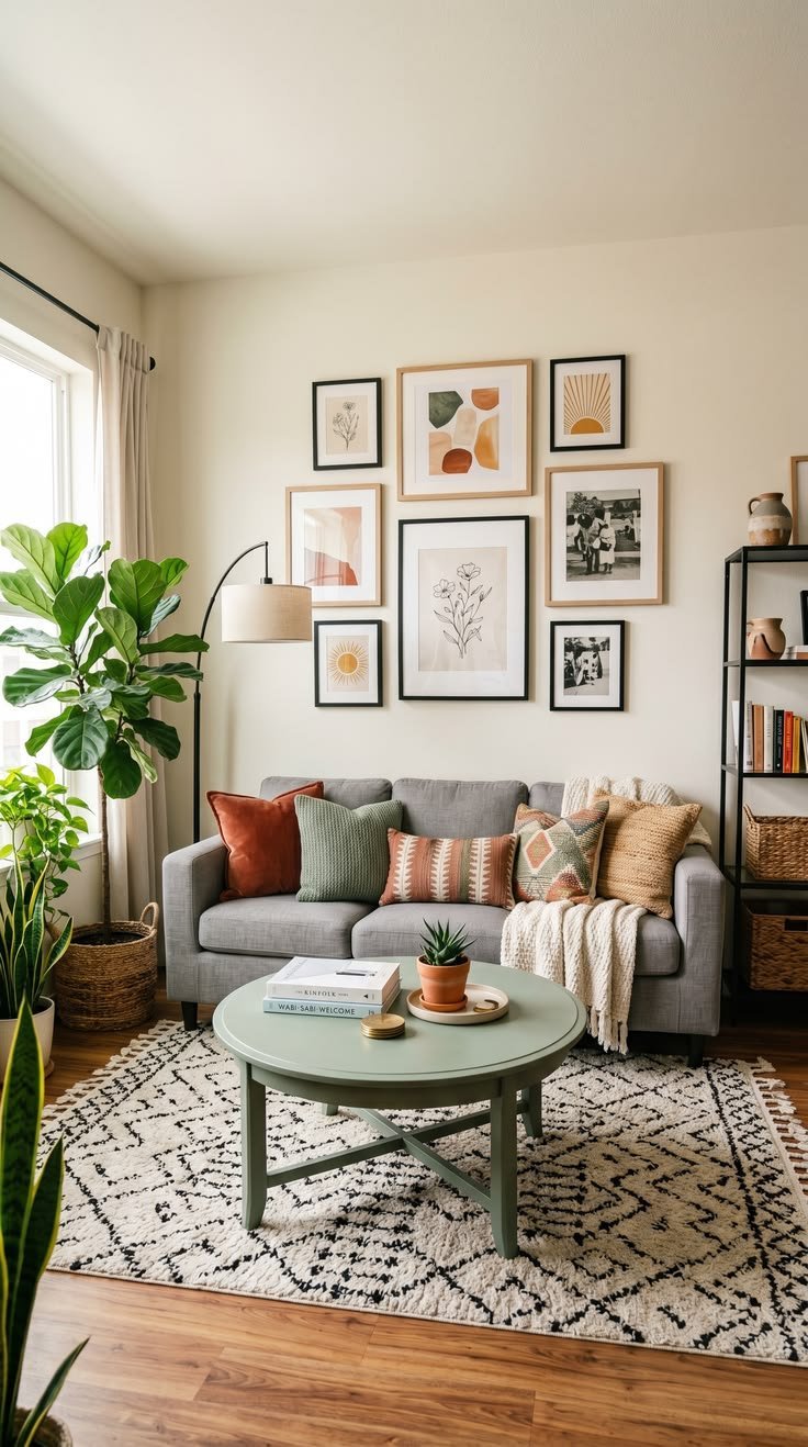 Use One Larger Rug Instead of Several Small Ones