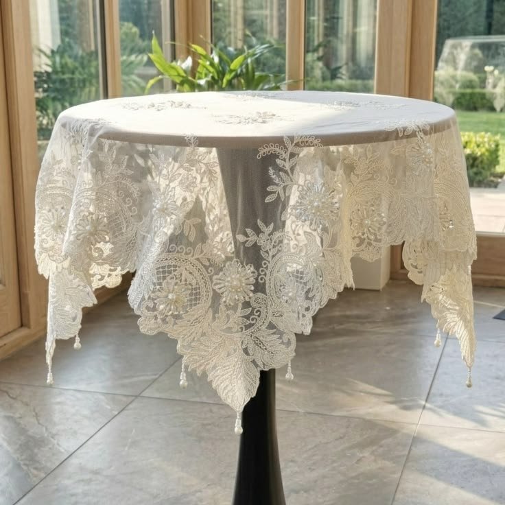 Lace Tablecloths for a Soft, Vintage Feel
