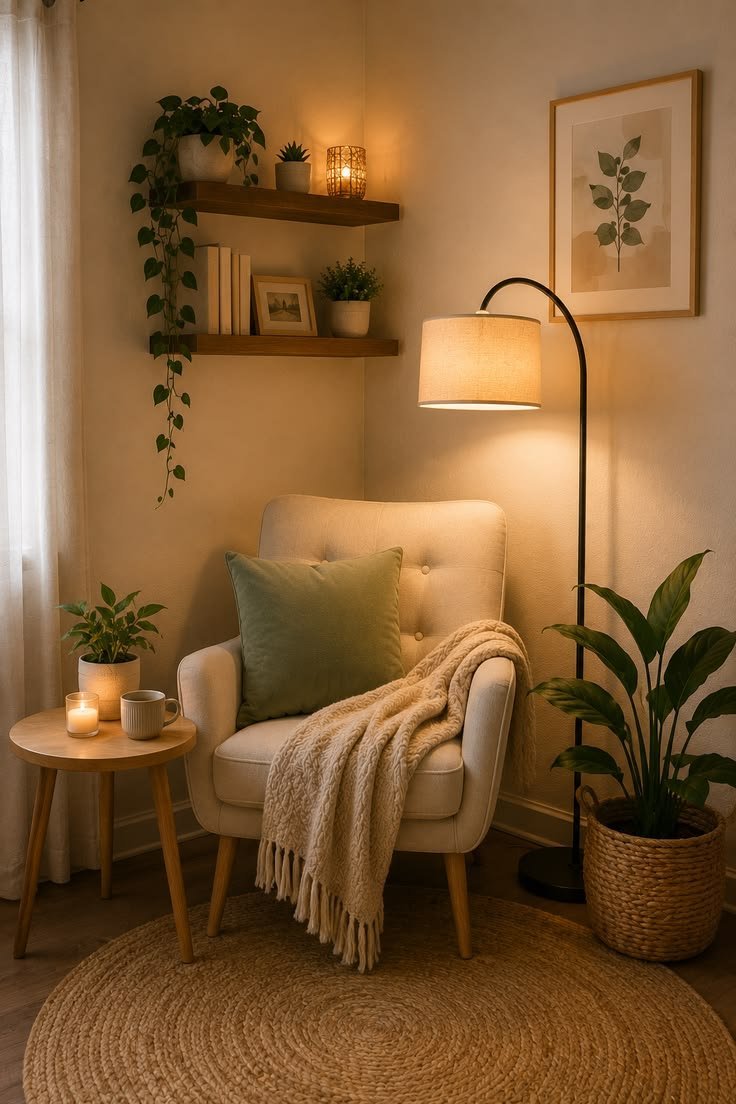 Create a Cozy Corner Without Adding Much Furniture