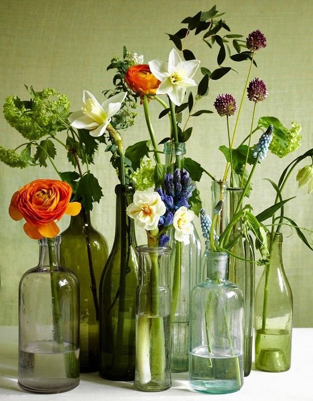 Colored Glass Vases