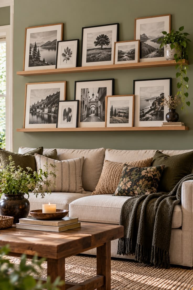Use a Picture Ledge for Easy Swaps