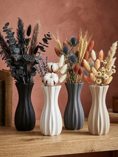 Ribbed and Fluted Vases