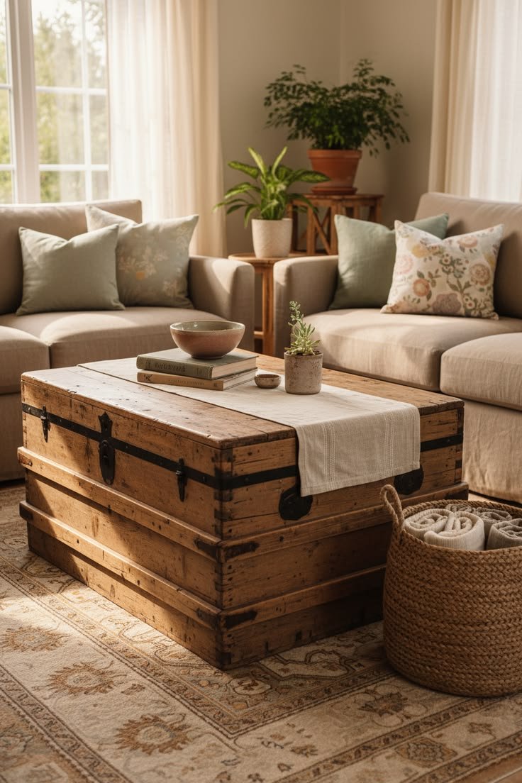 Repurpose a Trunk, Bench or Crate