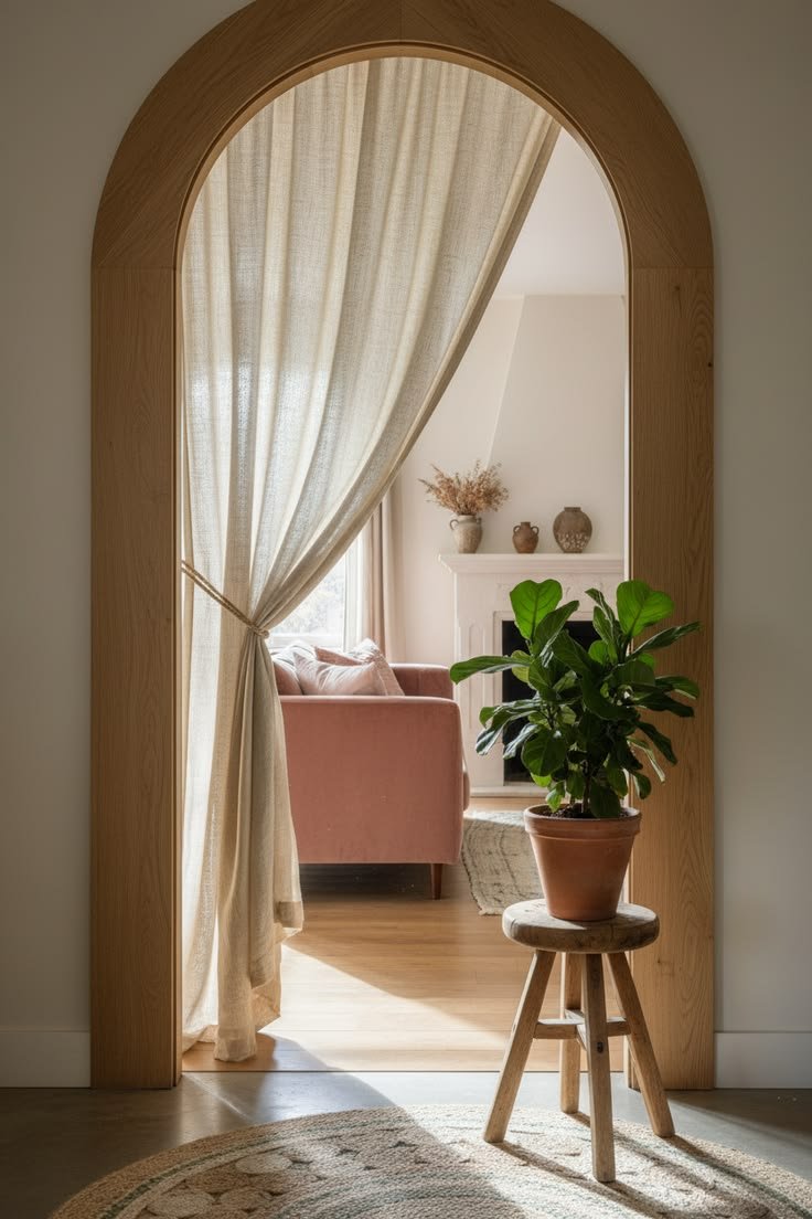 Use a Curtain Instead of a Door