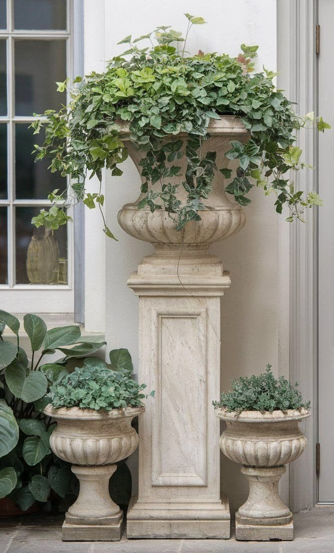 Footed and Pedestal Vases