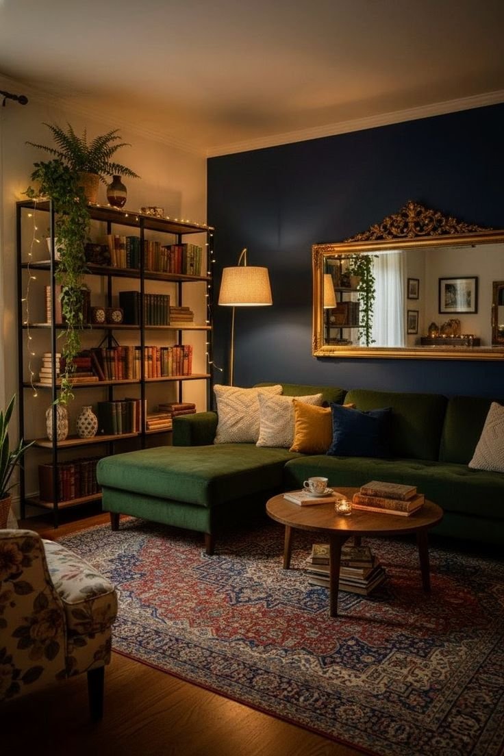 Use a Vintage or Vintage-Style Persian Rug