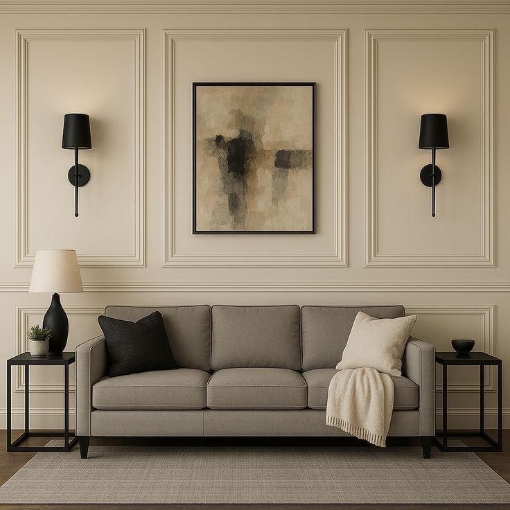 Frame the Sofa with Wall Sconces