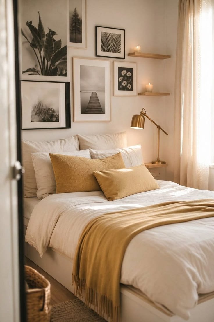 Layer Warm Tones Instead of Adding More Furniture