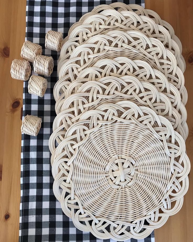 Woven Rattan and Seagrass Placemats